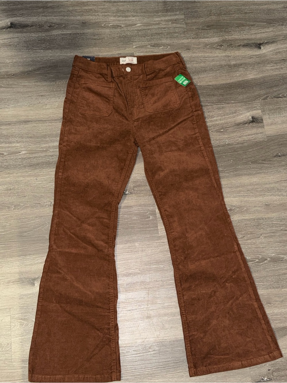 GAP Women's Corduroy Flare Jeans - Chocolate Brown